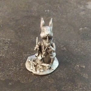Small 2.5" F.W.&Co. Pewter Peter Rabbit  Figurine for Small Pets Decor